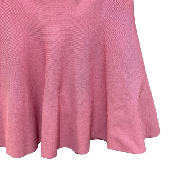 BCBGMaxazria Amilya A Line Bandage Skirt Pink Rose Size Medium - Picture 5 of 9